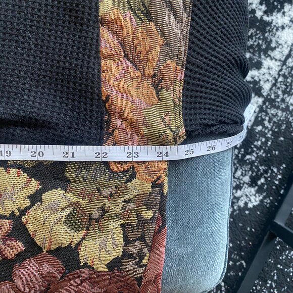 POL Floral Tapestry Oversized Shacket, Black Earthy, Size S - Picture 5 of 6
